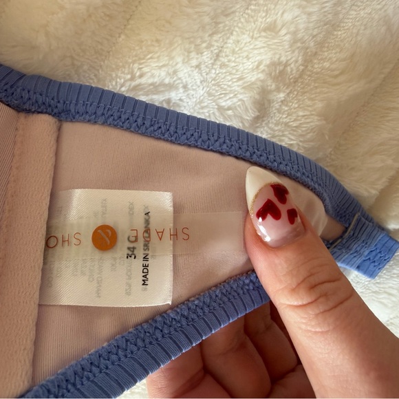 Oh Blue Ribbed Swim Bra - Picture 3 of 3